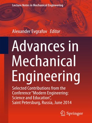 cover image of Advances in Mechanical Engineering